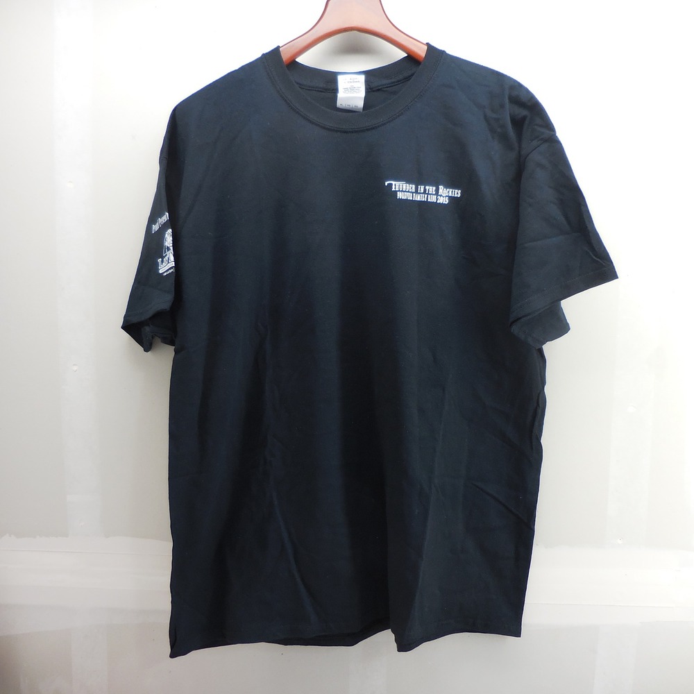 Thunder in the Rockies Bike Rally 2015 T-Shirt Mens XL Black Forever Family Ride
